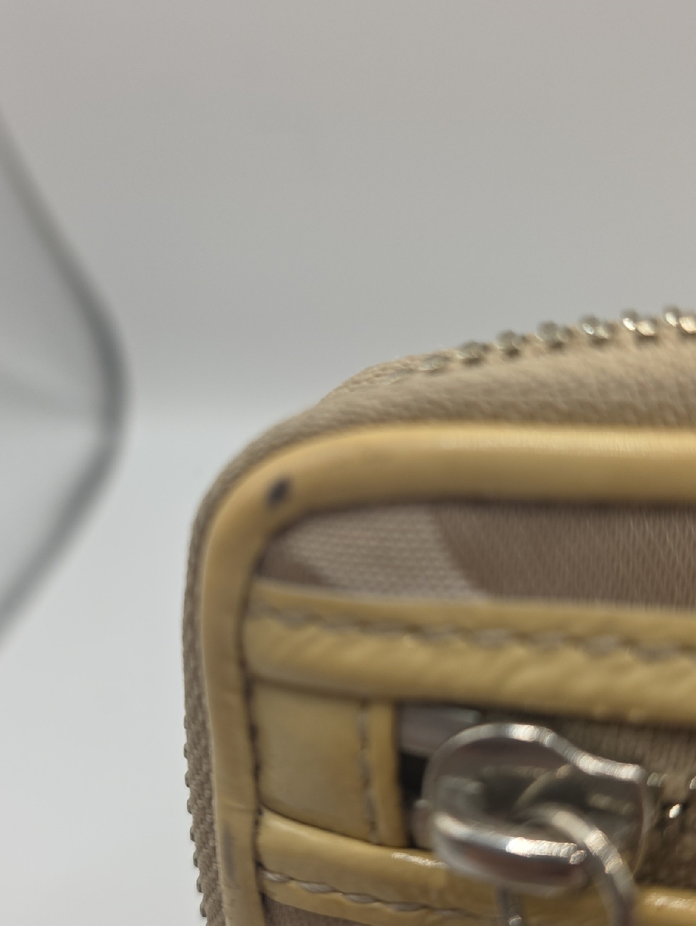 Coach Beige/Tan Signature Wristlet with Detachable Strap - Picture 6 of 17